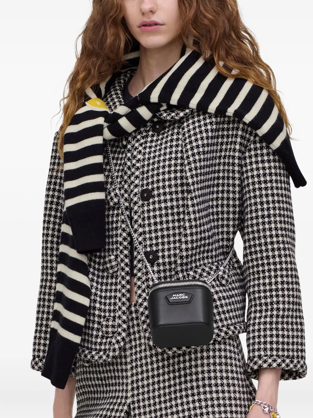 Marc Jacobs Mini Vanity Crossbody Bag In Black