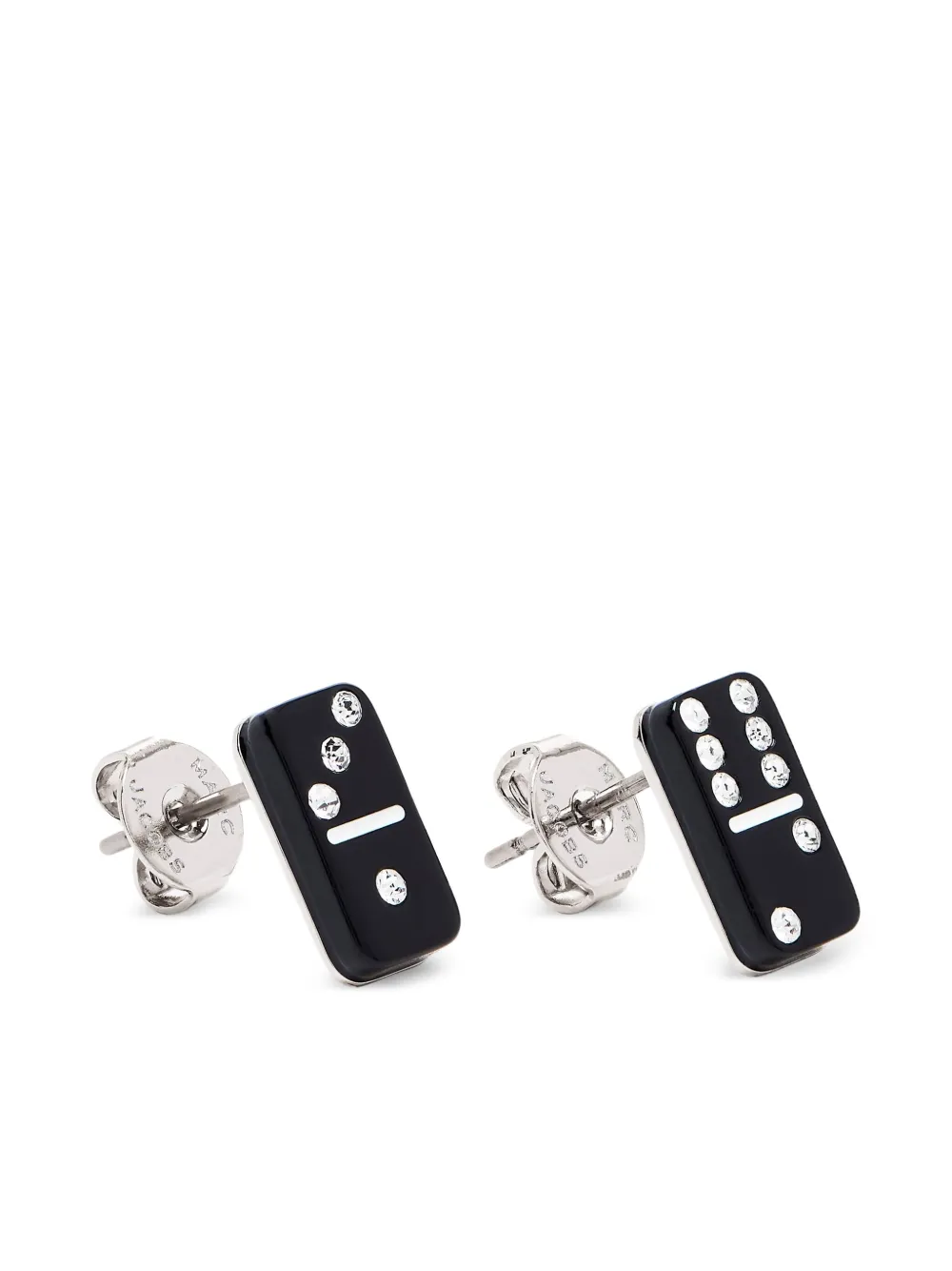  Marc Jacobs Domino Stud Earrings - Black 