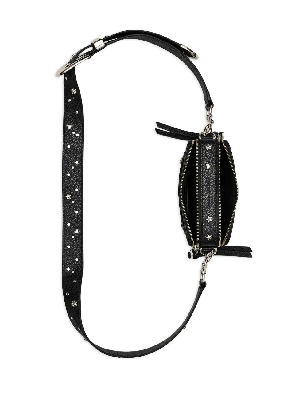 Marc Jacobs Kleine crossbodytas met studs Zwart
