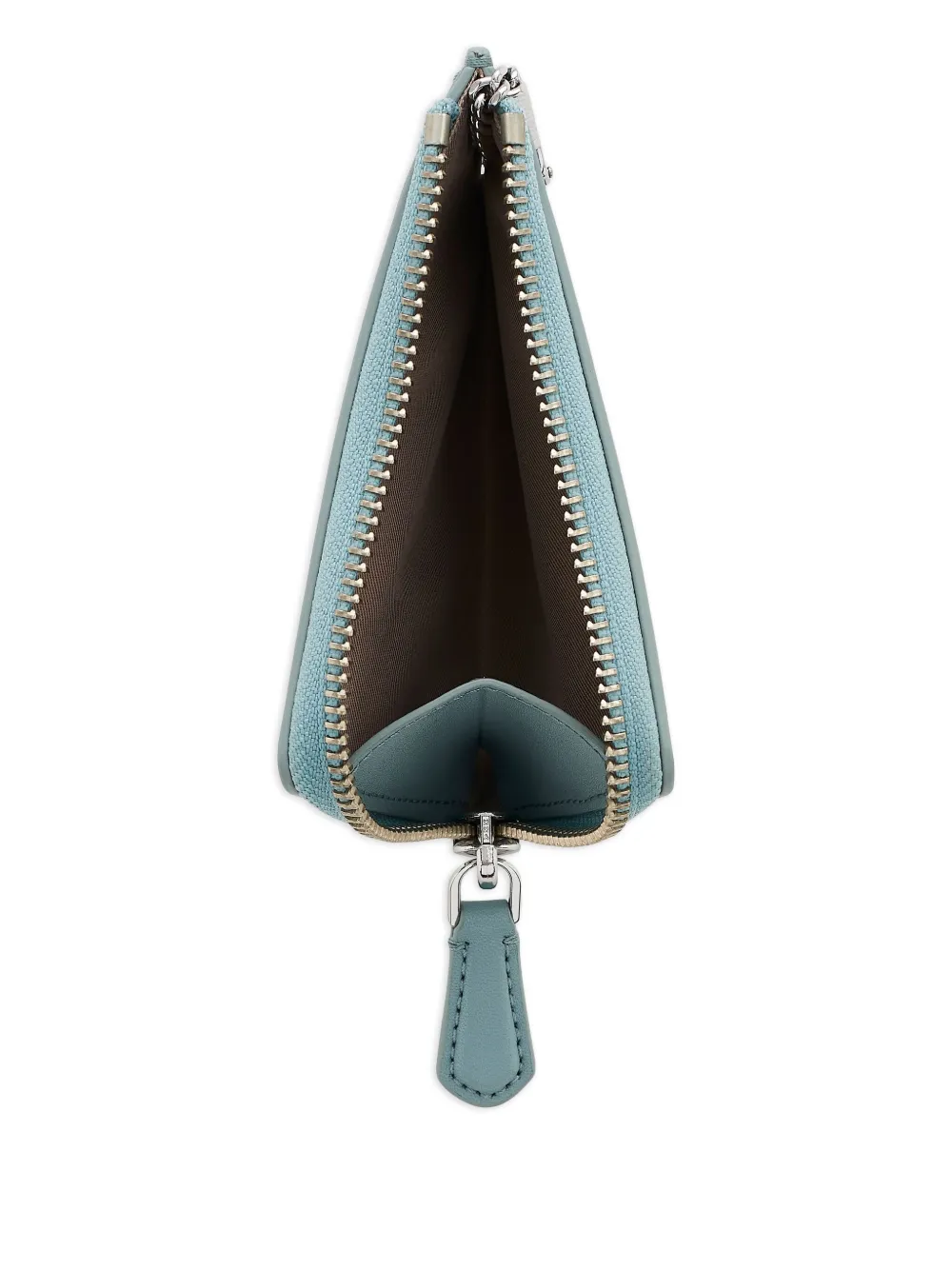 Marc Jacobs Top-zip Leather Wallet In Blue