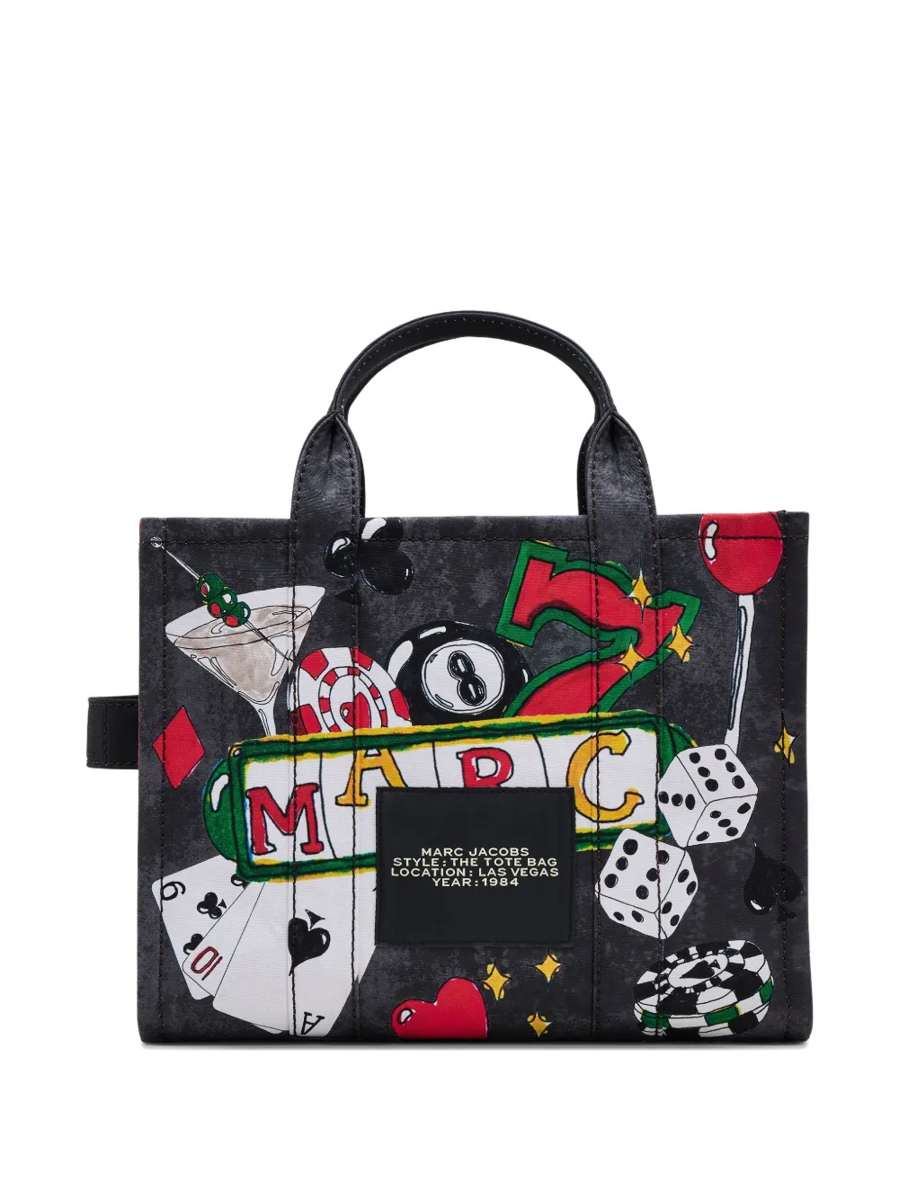 Marc Jacobs Medium Tote tas met print - Grijs