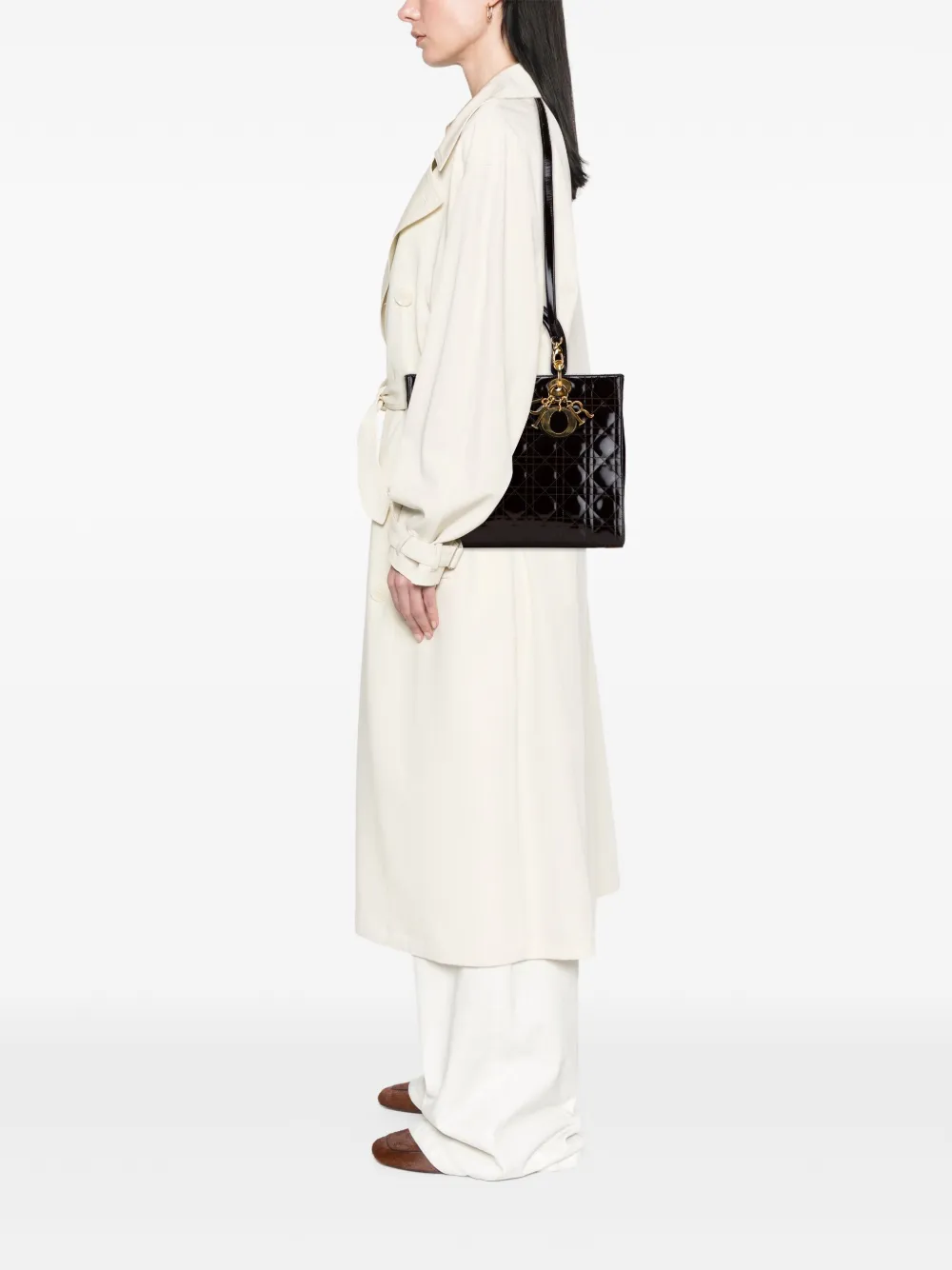Christian Dior Pre-Owned 1997 Large Patent Cannage Lady Dior satchel | Pre-Owned | Image 2