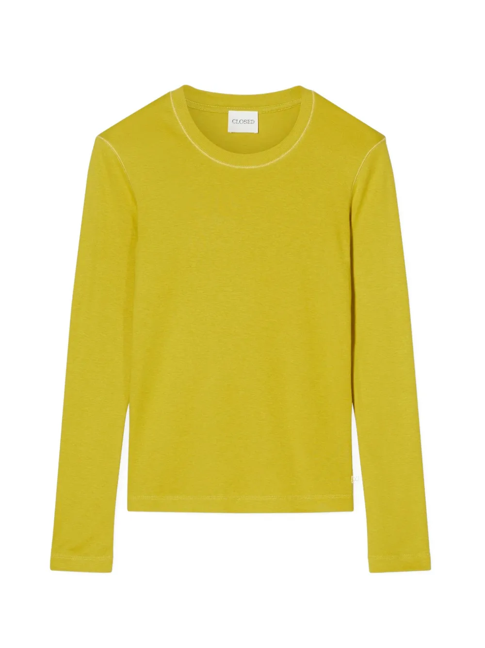 Closed Crew-neck Long-sleeve T-shirt In Yellow