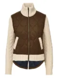 Veronica Beard quilted-pattern jacket - Brown
