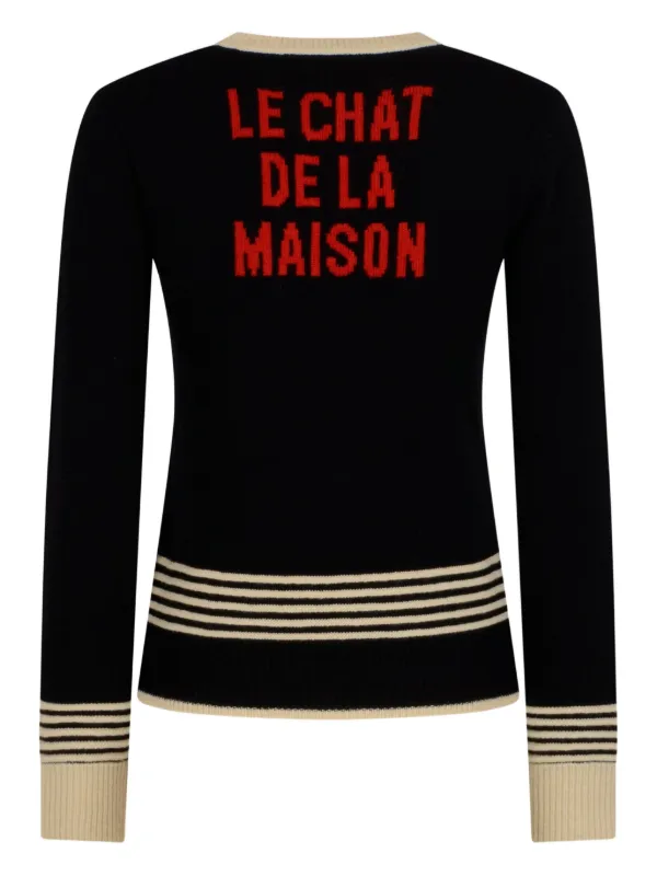 Valentino Garavani ストライプ セーター | ブラック | FARFETCH JP