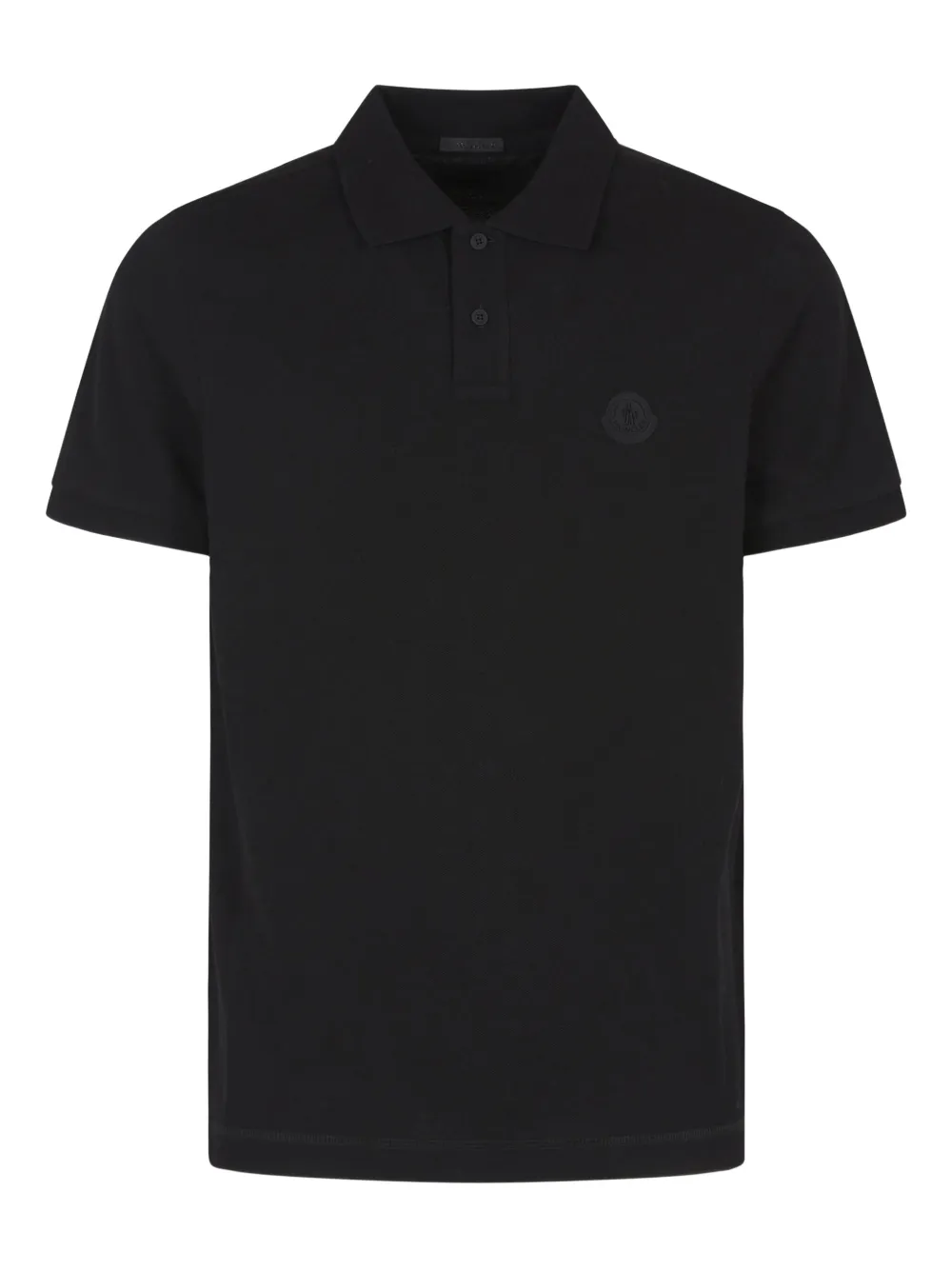 Moncler logo-print polo shirt | Black | Image 1