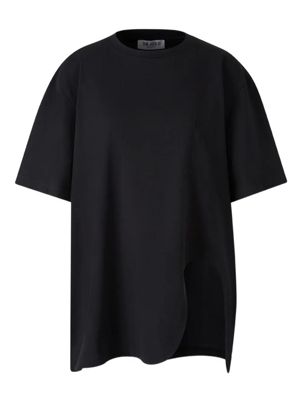 Attico Short-sleeve T-shirt In Black