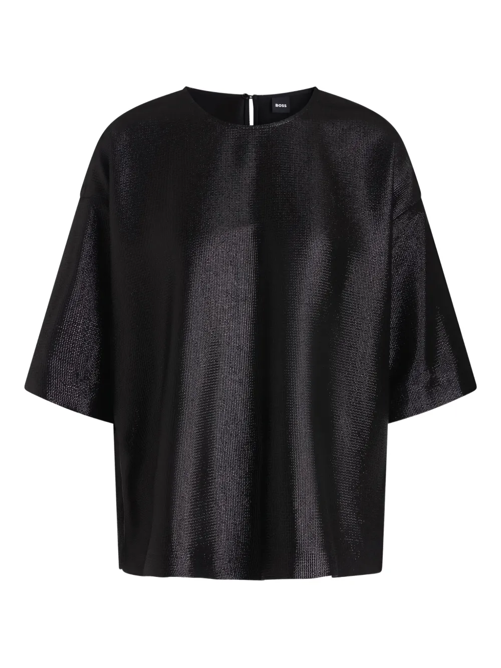 BOSS metallic-effect blouse | Black | Image 1