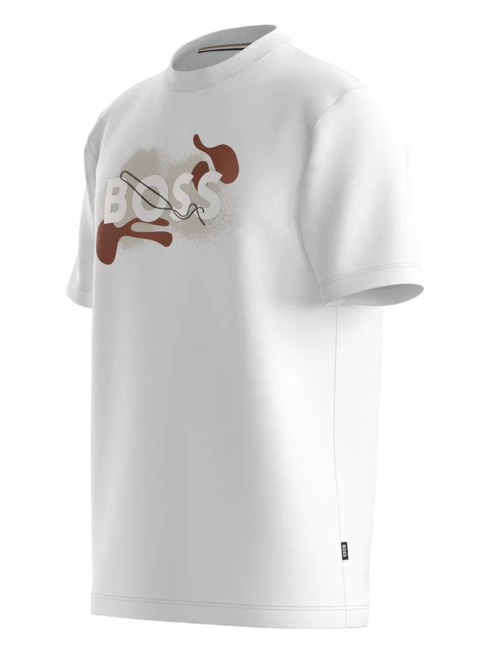 BOSS T-shirt met logoprint Wit