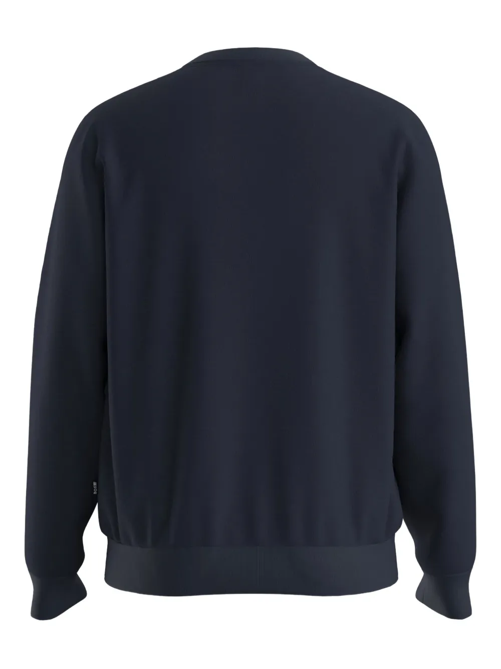 BOSS Katoenen sweater met geborduurd logo - Blauw