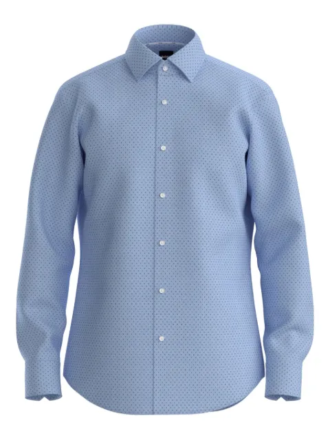 BOSS camisa manga larga con motivo geométrico