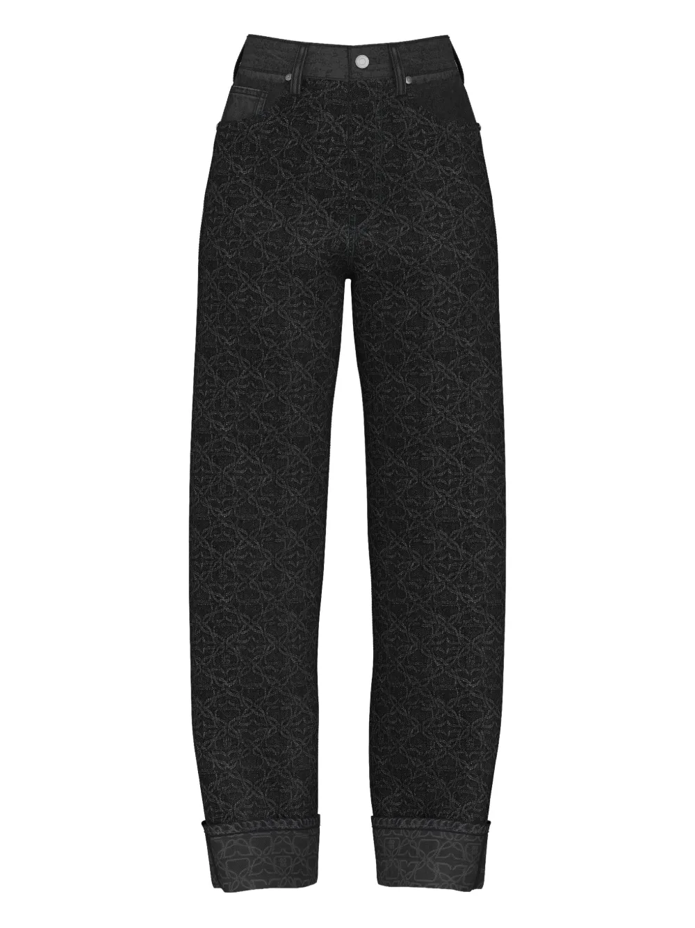 HUGO floral-pattern jeans | Black | Image 1