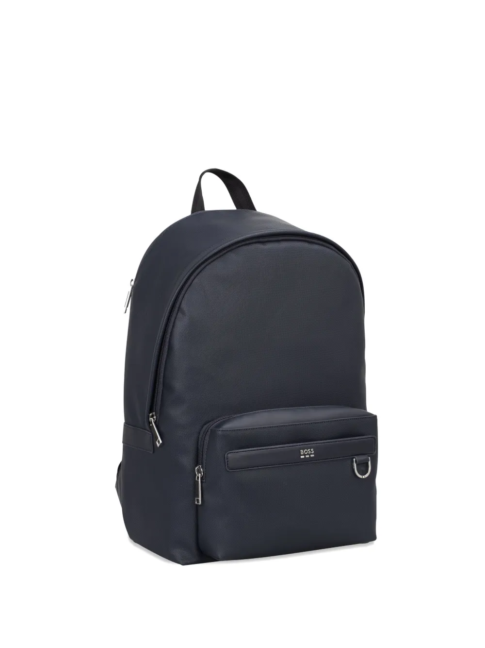 Hugo Boss Textured Zip-fastening Backpack In Blue