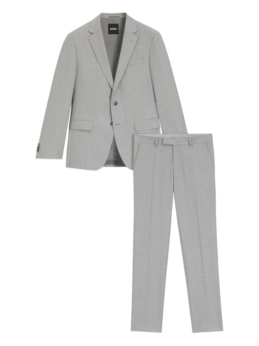 Hugo Boss Single Breasted Suit In Gray