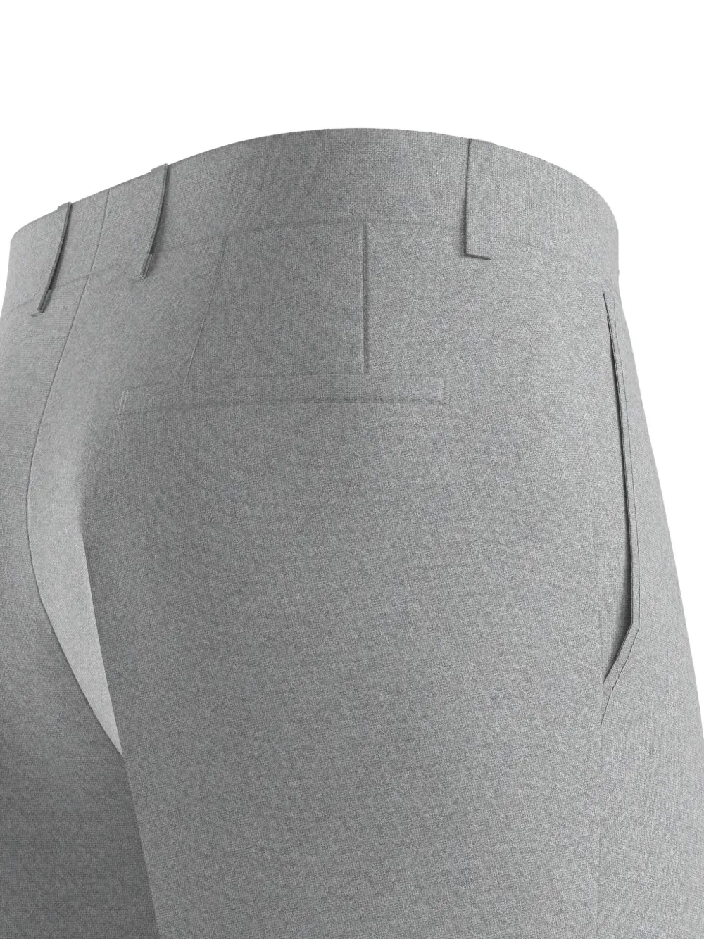 BOSS Wollen broek Grijs