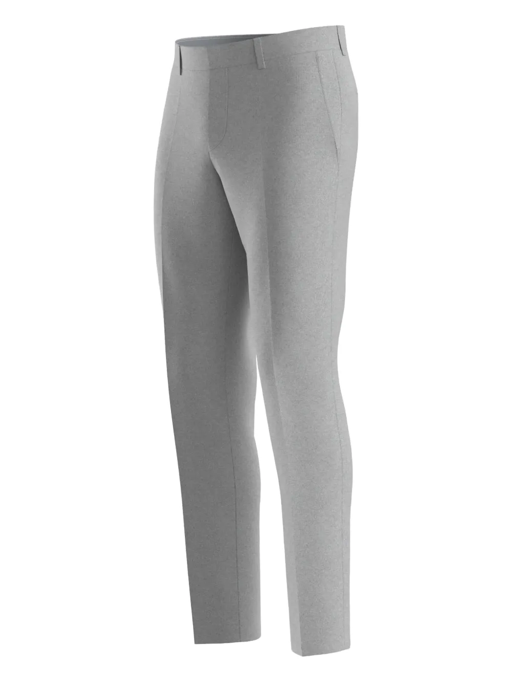 BOSS Wollen broek Grijs