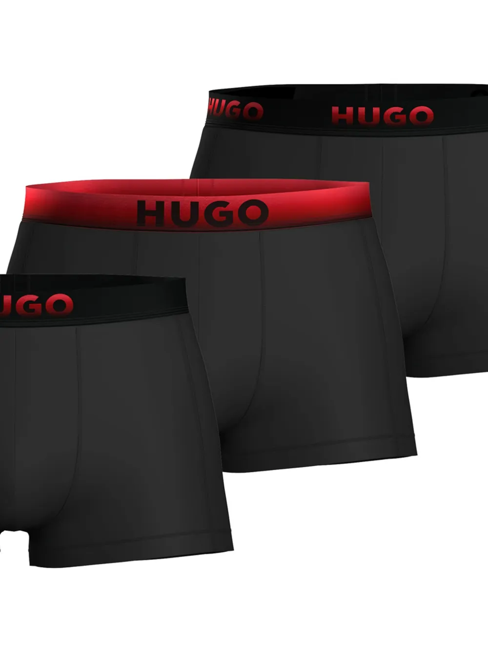 Hugo Boss Logo-waistband Cotton Boxers (pack Of Three) In Multi