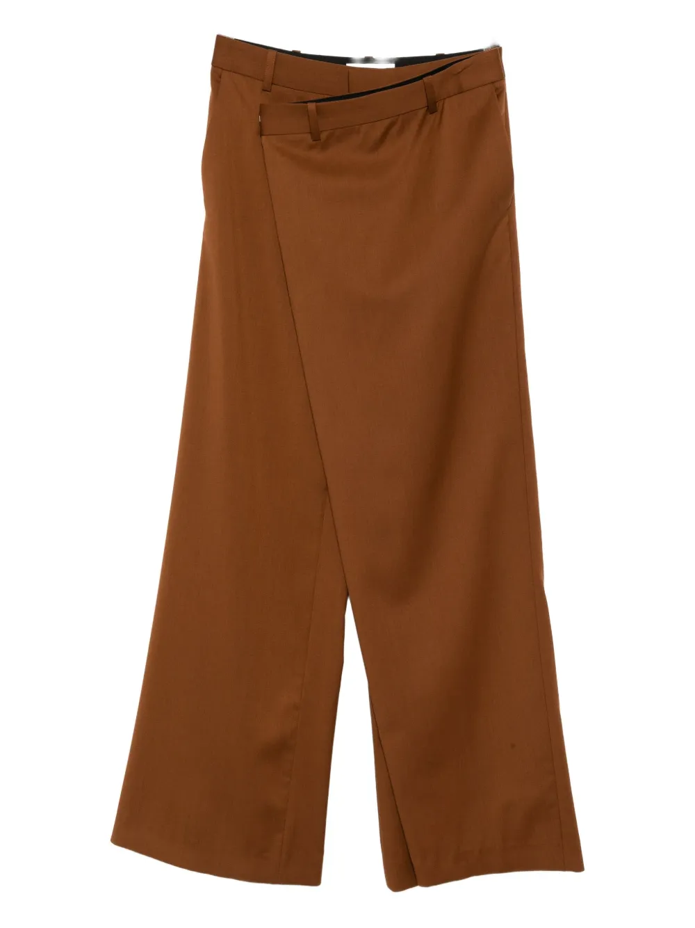 Monse Fold-over Front Trouser In Brown