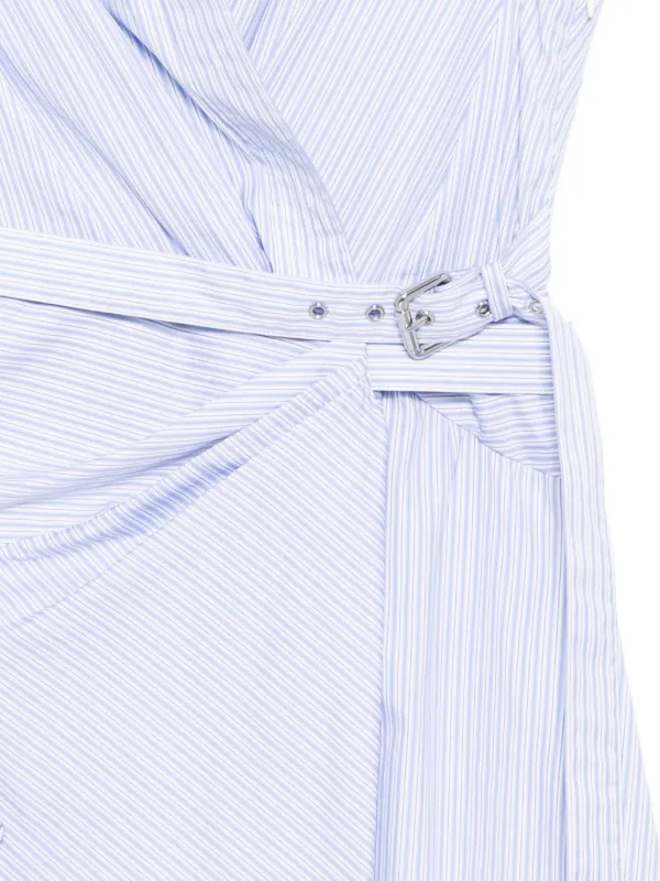 Monse Tie Wrap Shirt Dress | Blue | FARFETCH