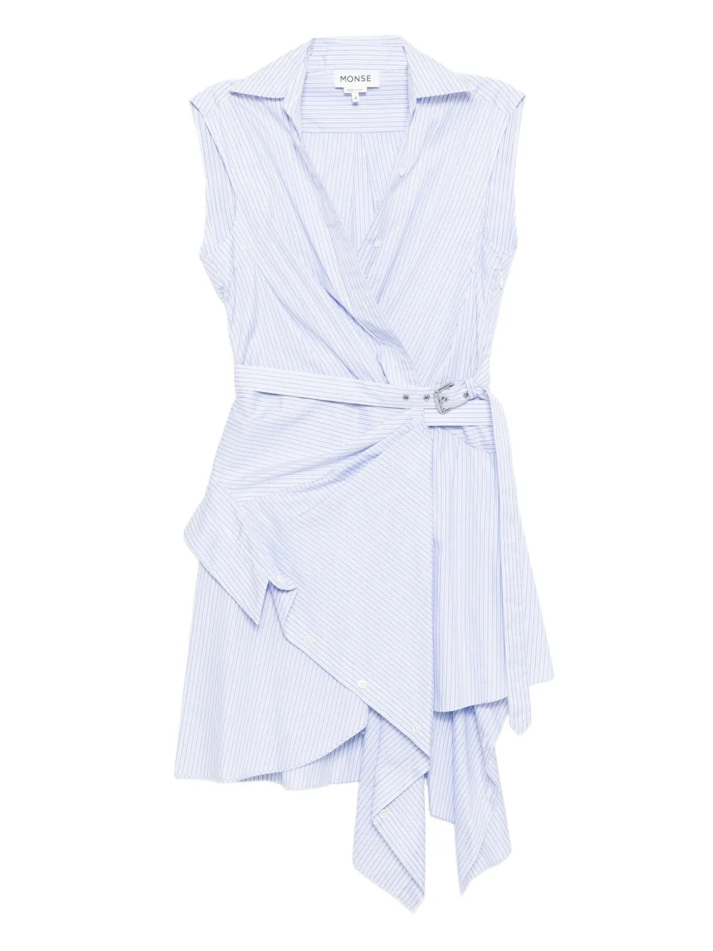 Monse tie wrap shirt dress | Blue | Image 1