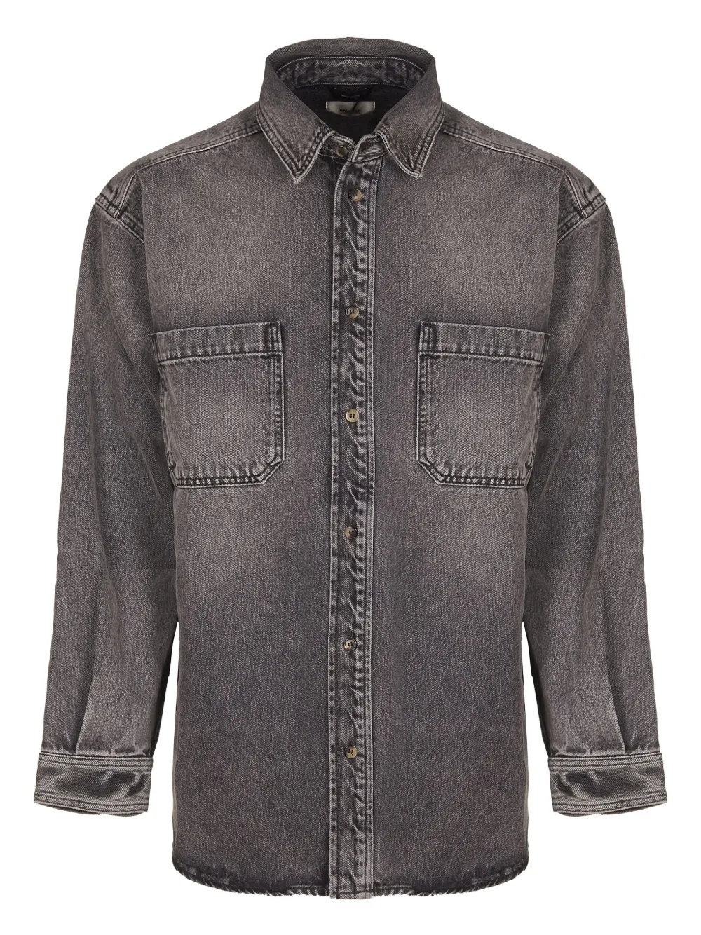 Haikure button-fastening shirt | Grey | Image 1