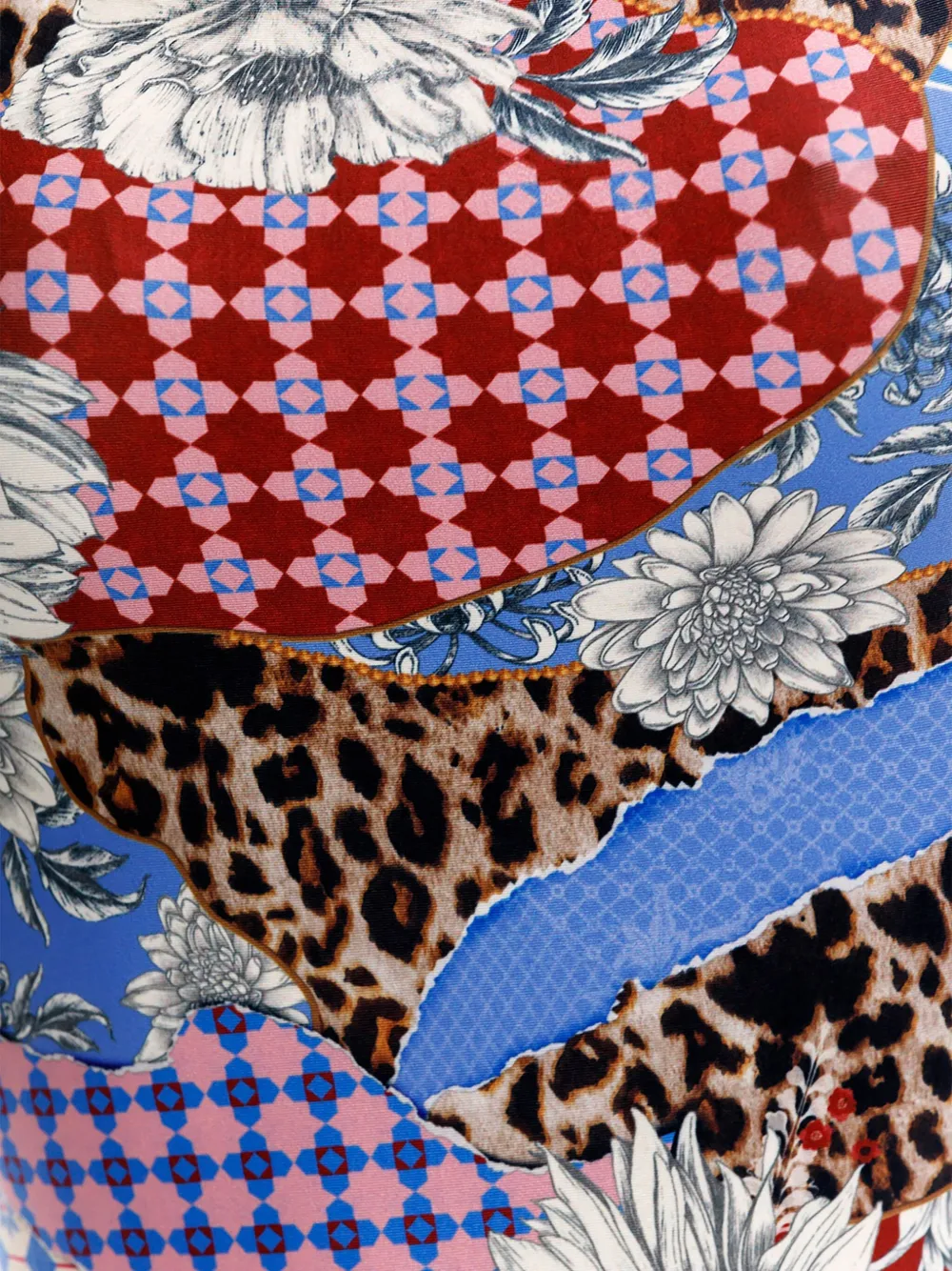 Agua Bendita Kali Quilt Swimsuit In Multi