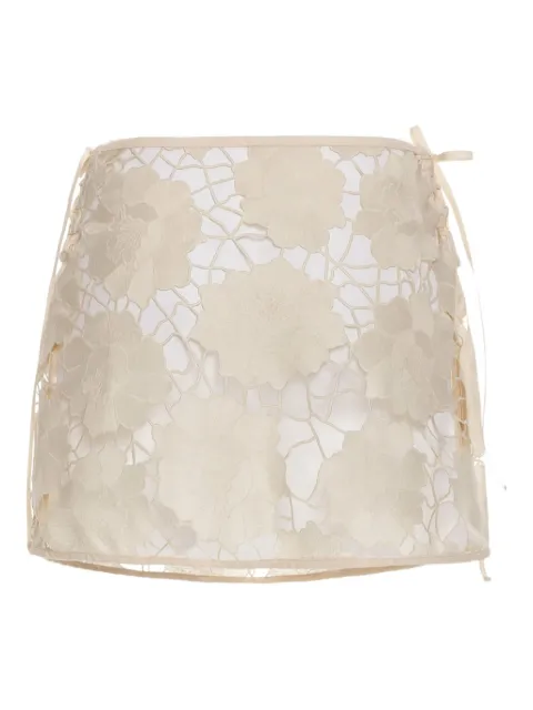 Agua Bendita Karla floral-lace beach cover-up