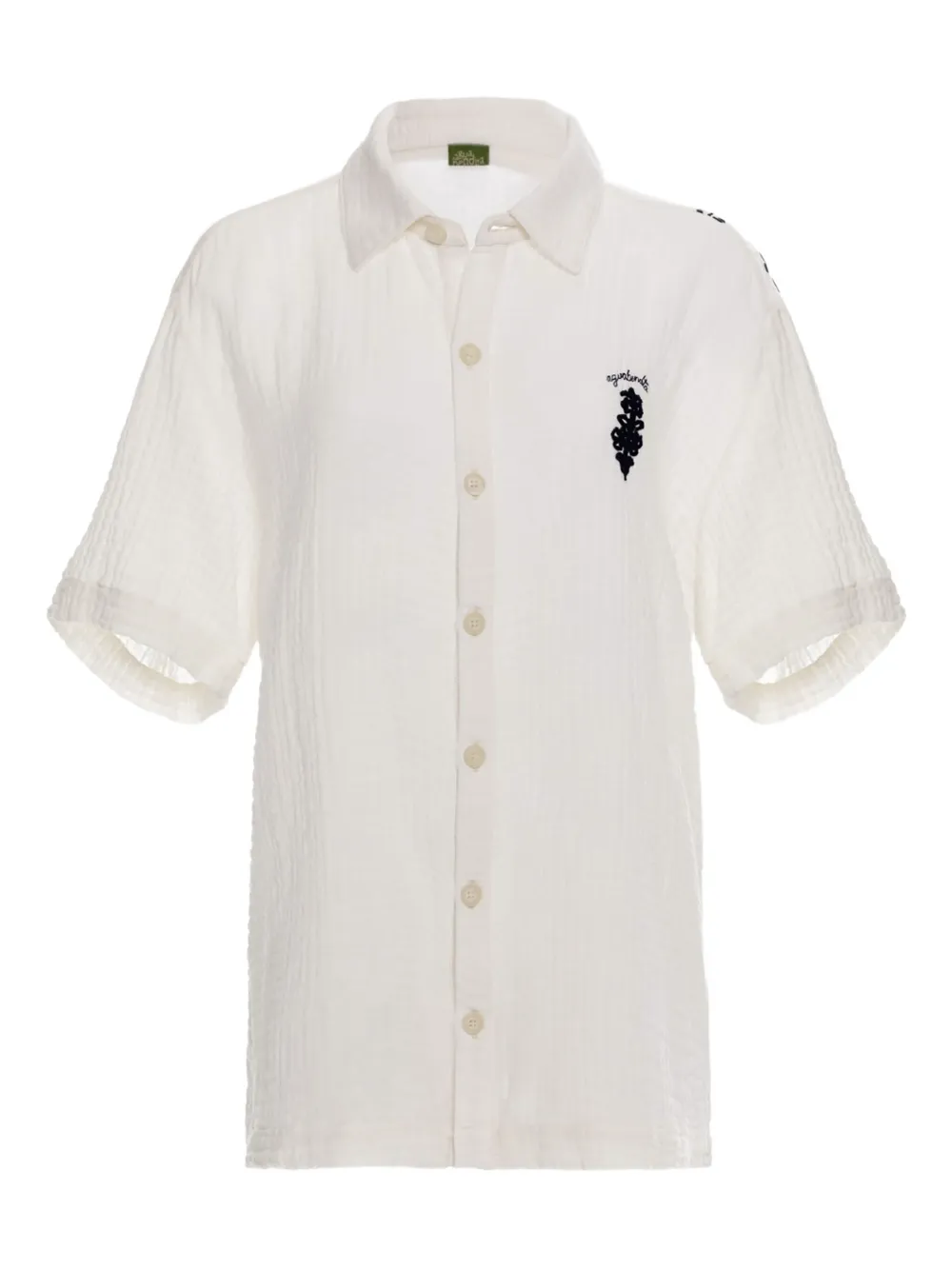 Agua Bendita Jack floral-embroidered shirt | White | Image 1
