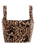 Agua Bendita leopard-print top - Brown