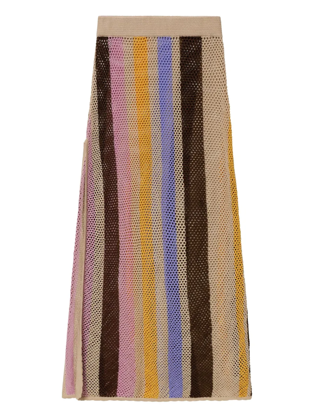 Agua Bendita Gonna a righe - Toni neutri