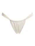 Agua Bendita tie-side bikini bottoms - White
