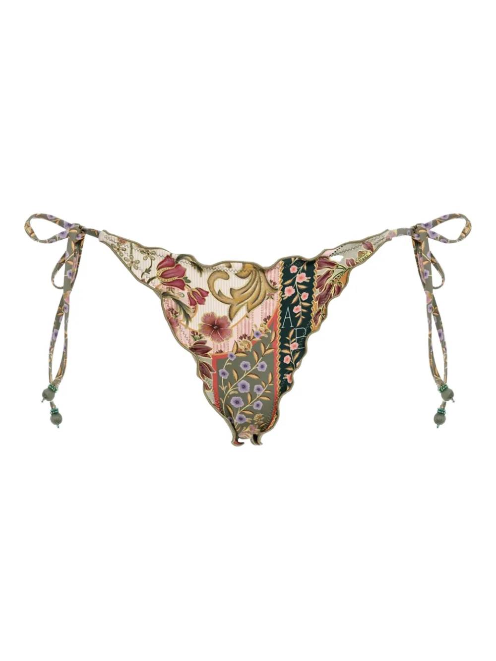 Agua Bendita Bikini mit Blumen-Print - Grün