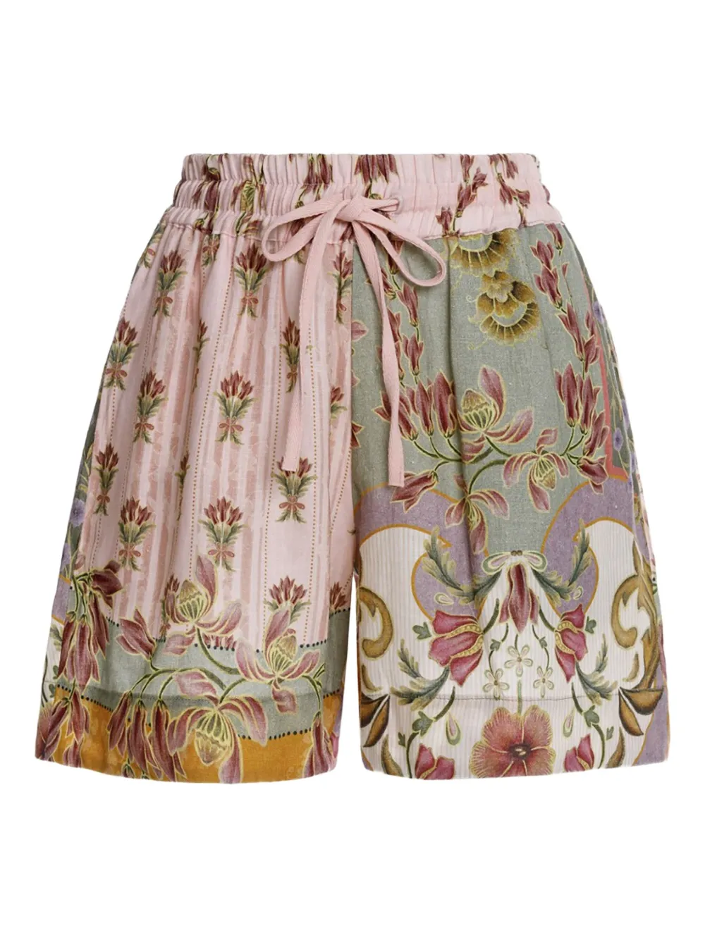 Agua Bendita Shorts a fiori - Rosa