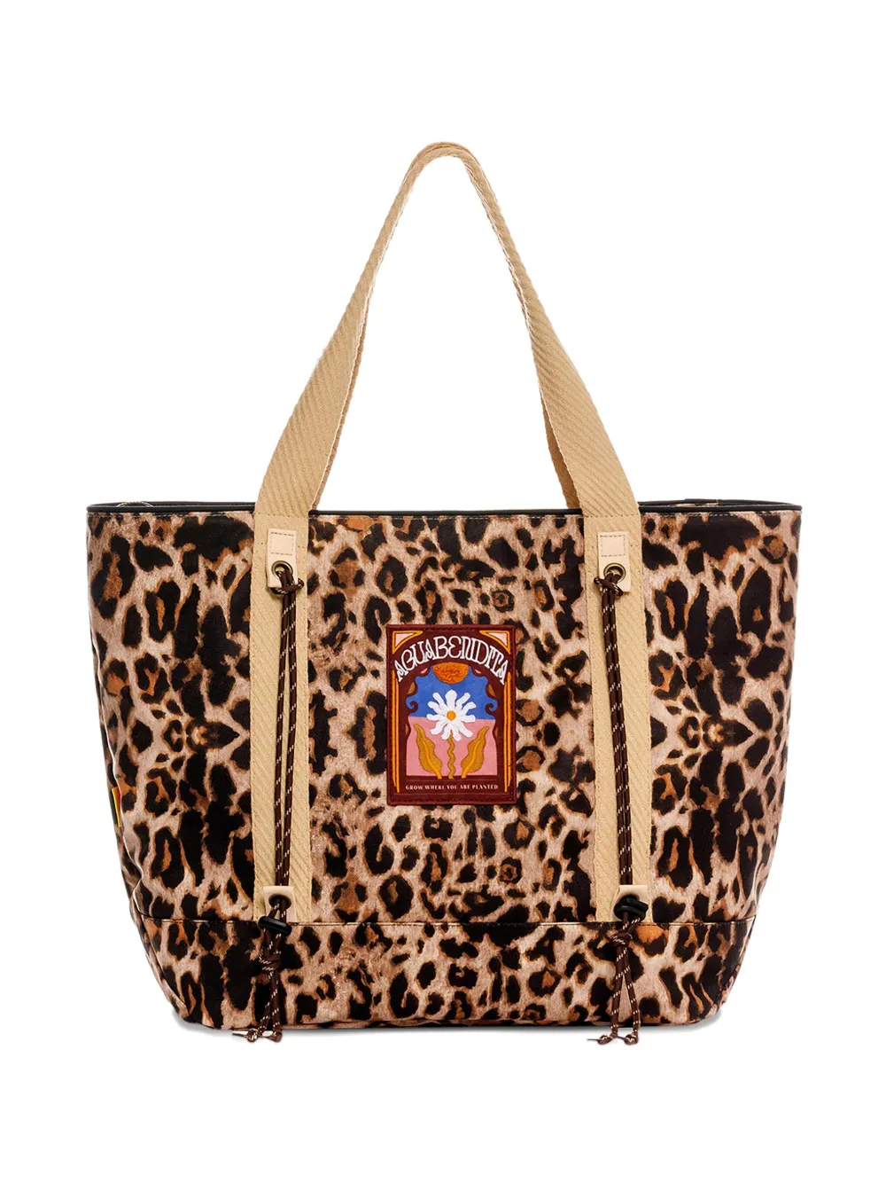 Agua Bendita Papprika leopard-print tote bag | Brown | Image 1