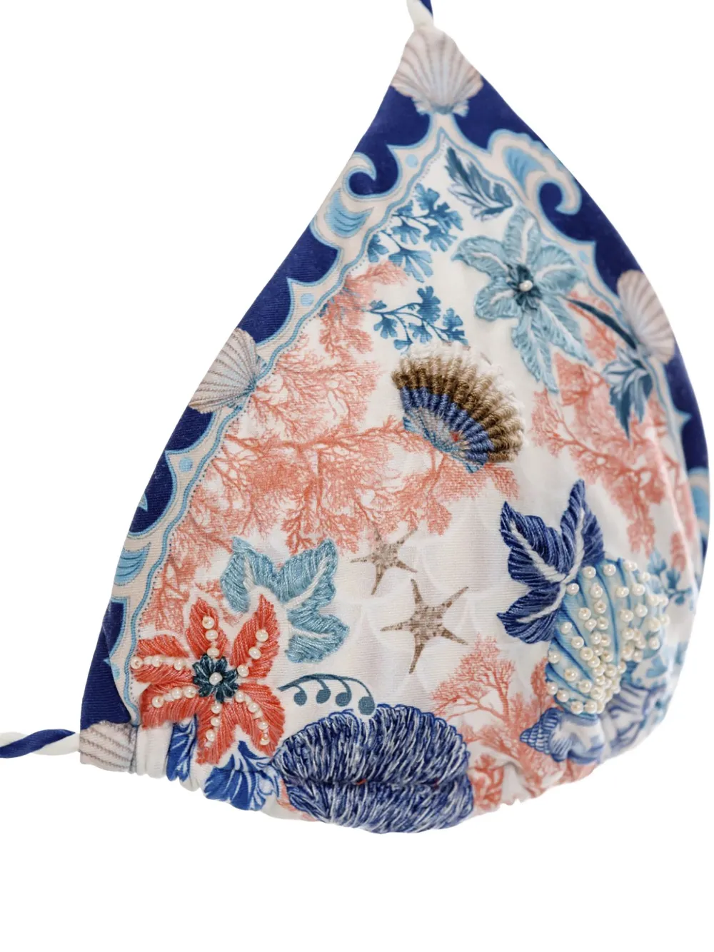 Agua Bendita Floral-print Bikini Top In Multi