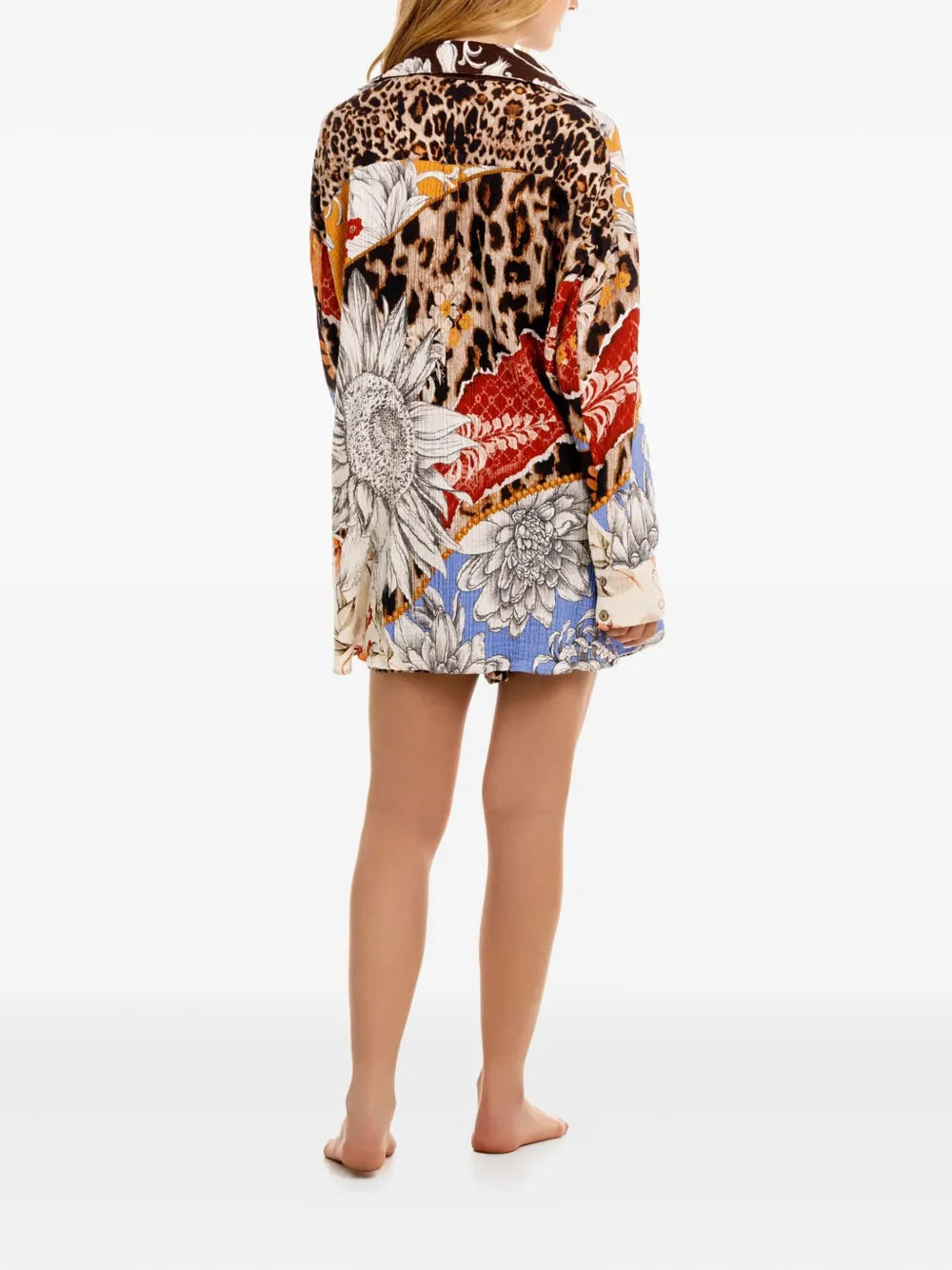 Agua Bendita Leopard-print Shirt In Multi
