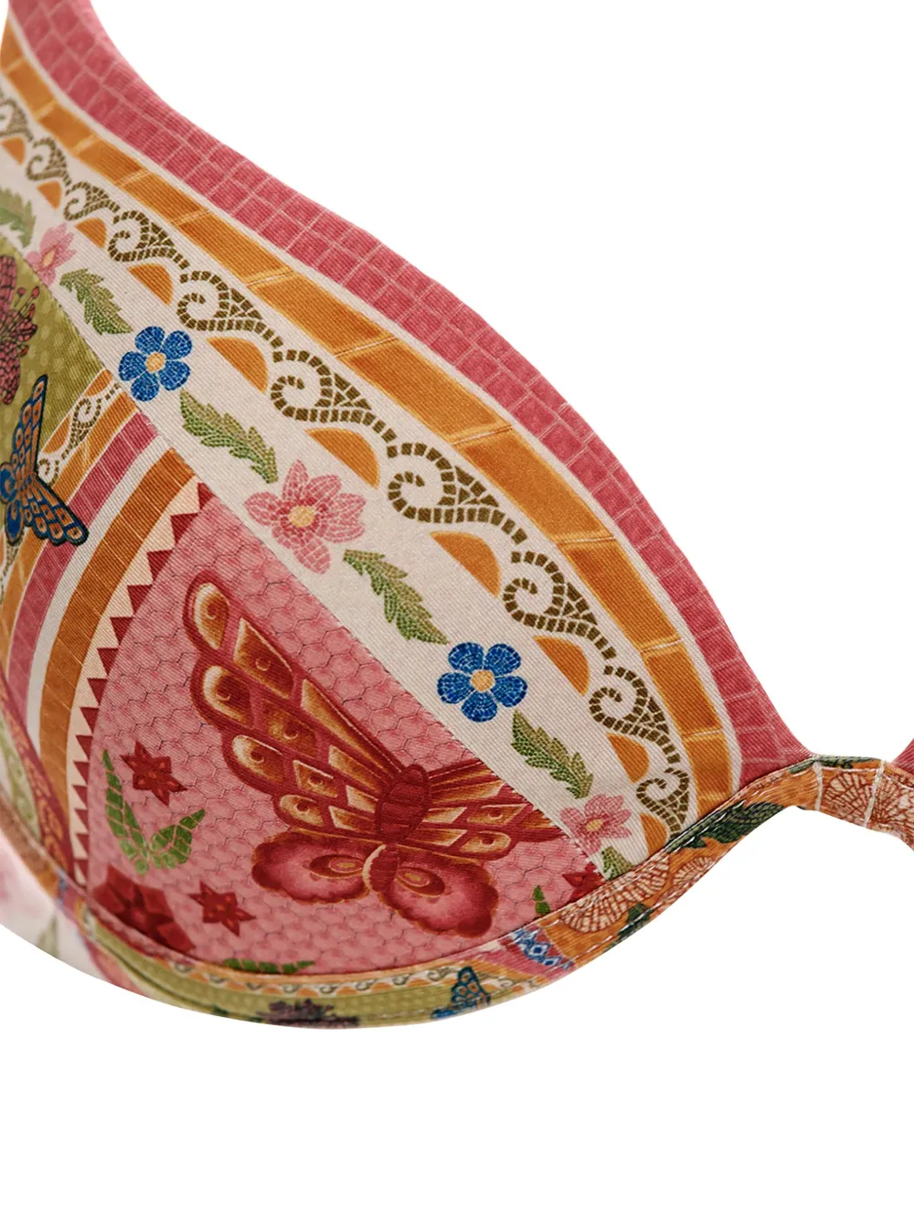 Agua Bendita floral-print high-waisted bikini top | Bikinis | Image 2