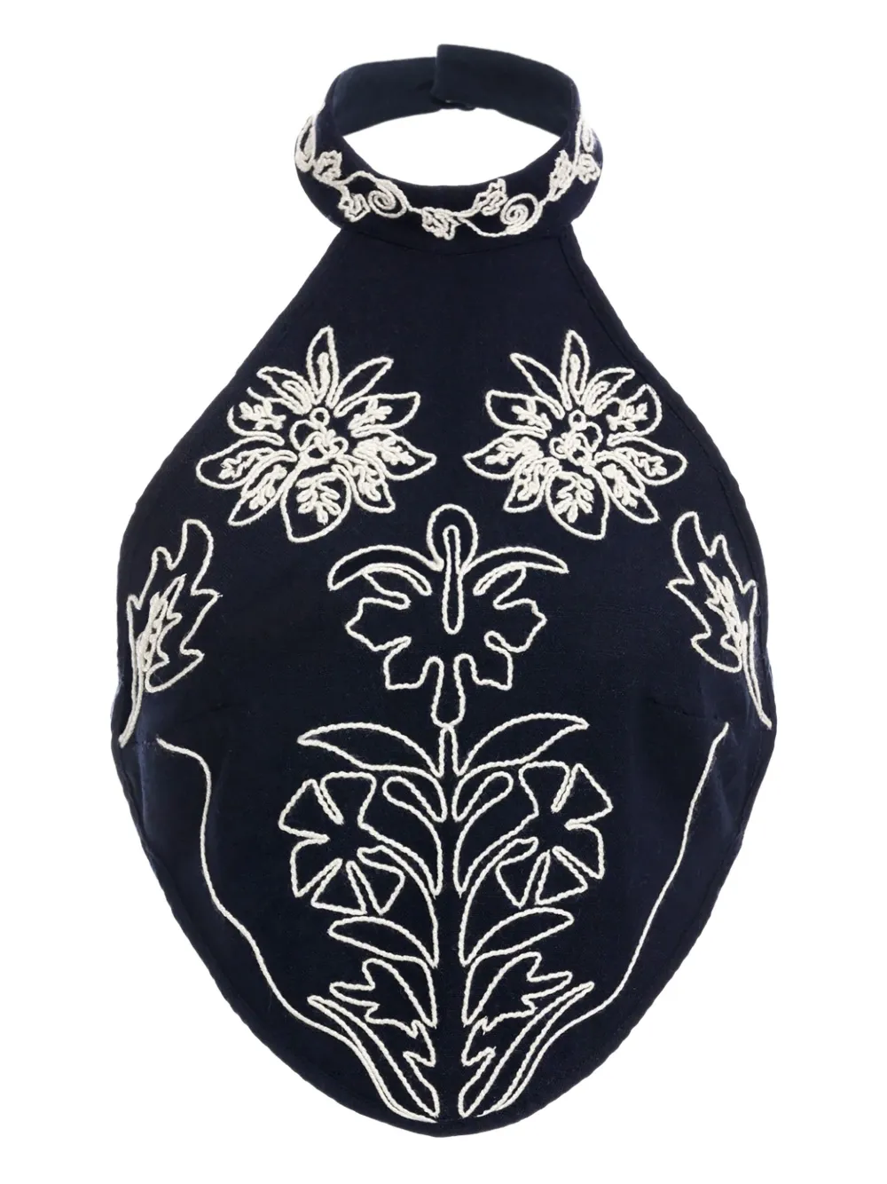 Agua Bendita Elay embroidered halter-neck top | Blue | Image 1