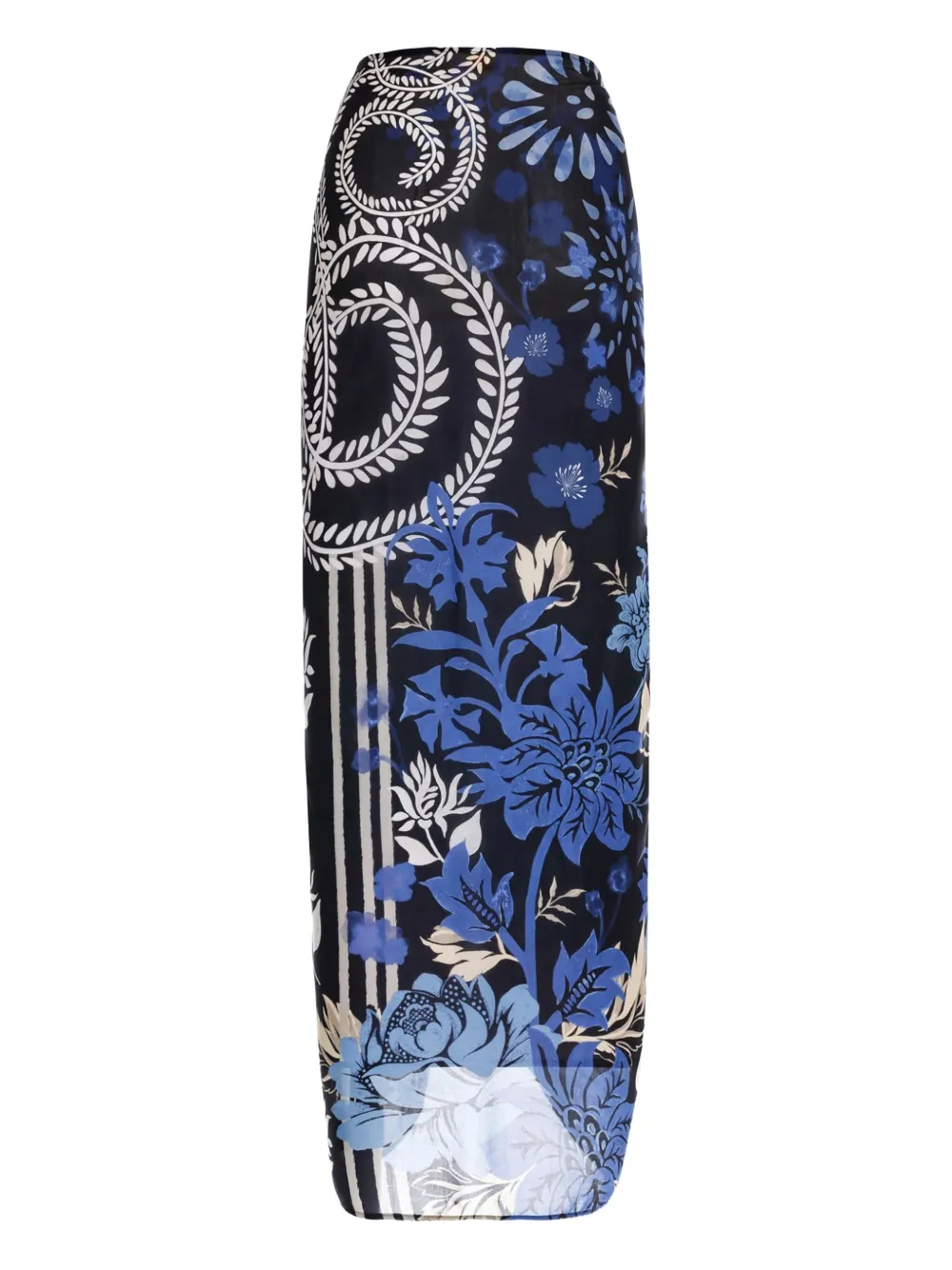 Agua Bendita Marine floral-print sarong | Image 1