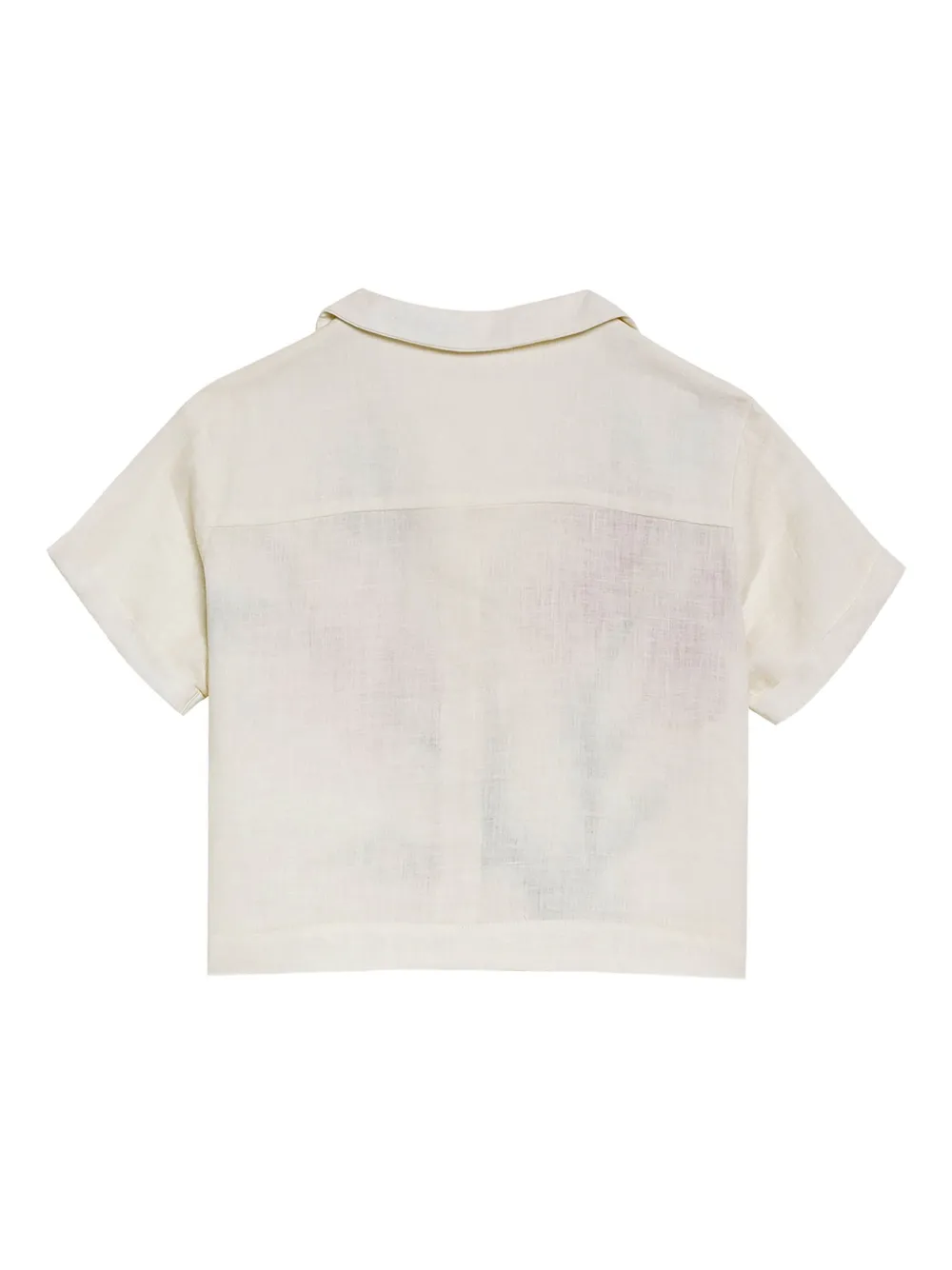 Agua Bendita Vittoria Floral-print Cotton Shirt In Neutral