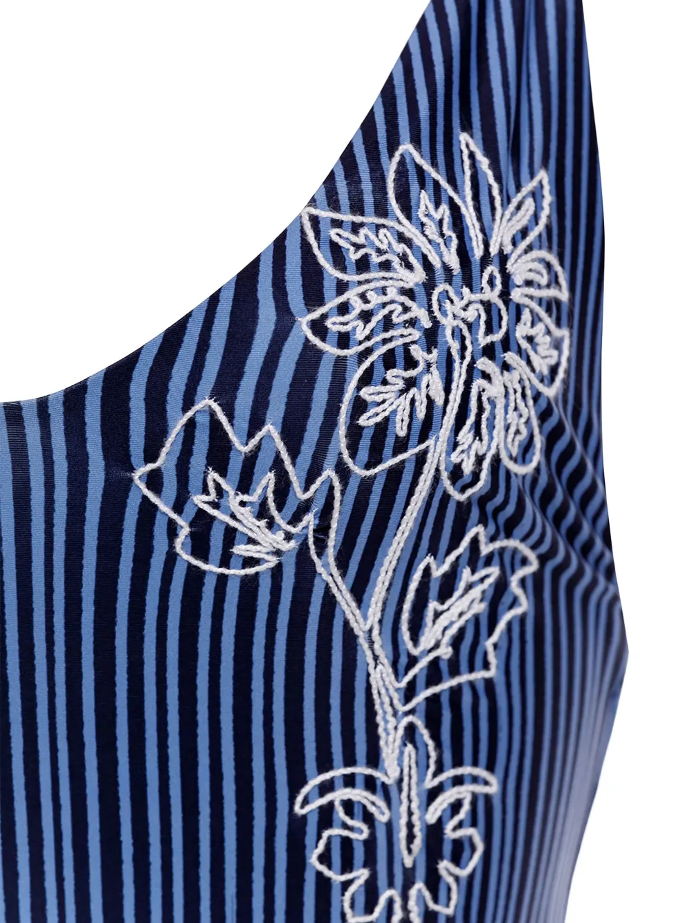 Agua Bendita Costume intero Luca con ricamo - Blu