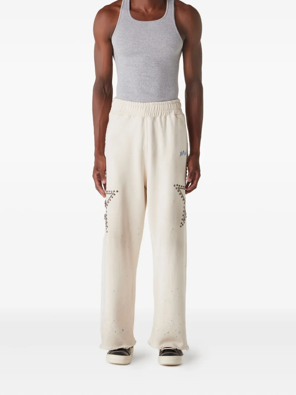 SATOSHI NAKAMOTO star-studded track pants | Sweatpants | Image 2
