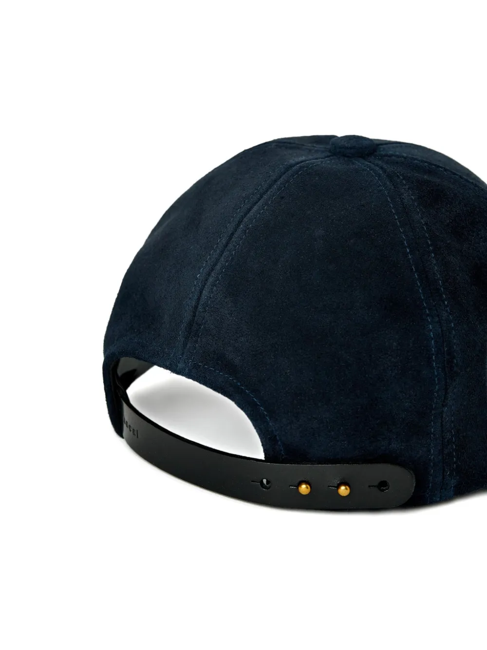 Sacai suede initial baseball hat - Blauw