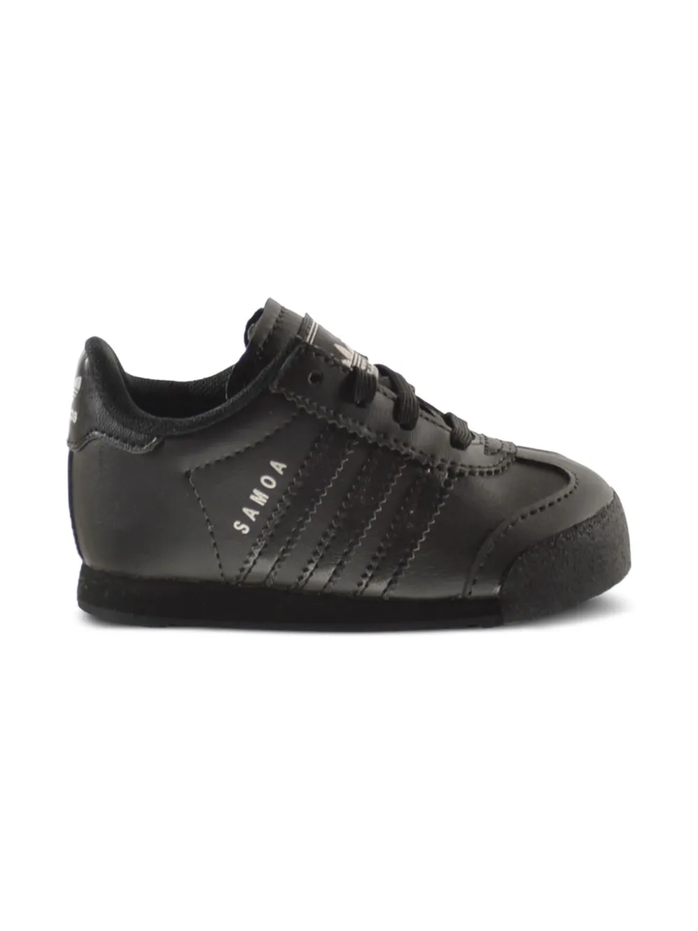 Adidas Kids Samoa three-stripe sneakers Black