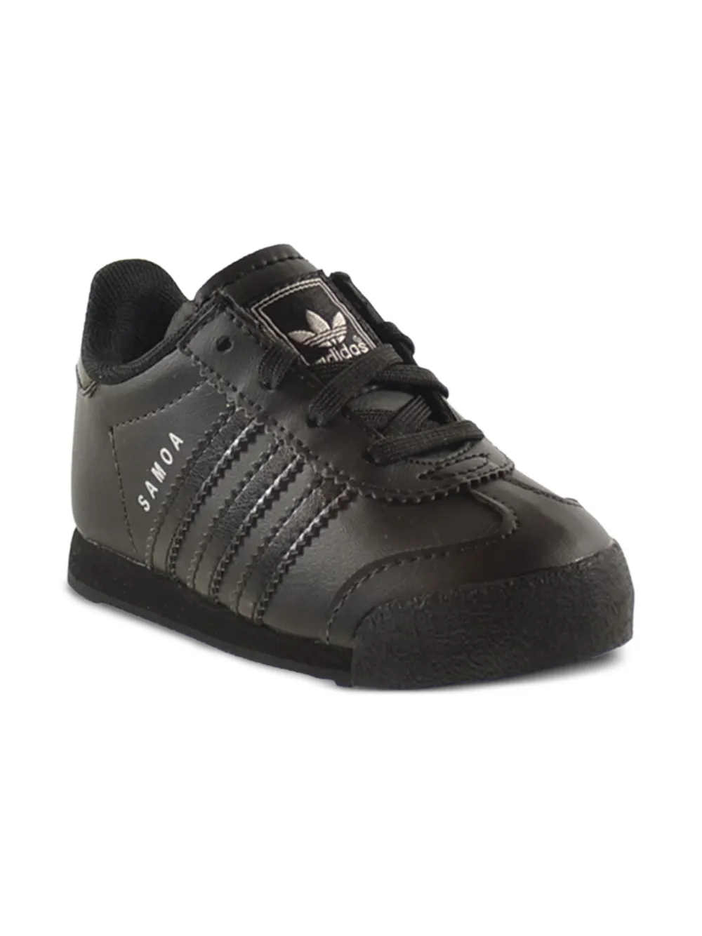 Adidas Originals Samoa Three-stripe Sneakers In Black