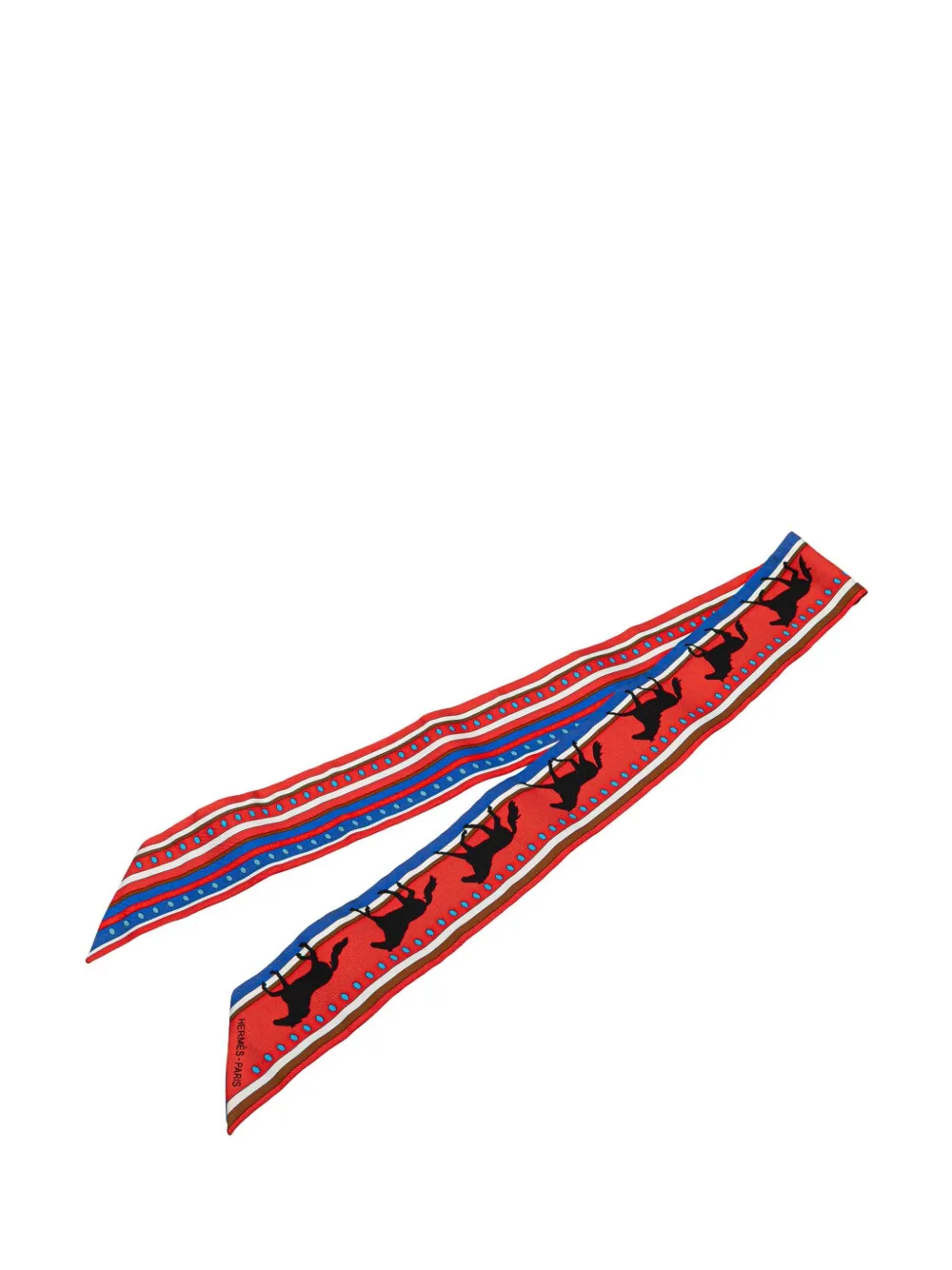 Hermès Pre-Owned 20th Century Sequences Silk Twilly Scarf scarves - Hermès Pre-Owned 20th Century Sequences Silk Twilly Scarf scarves -
