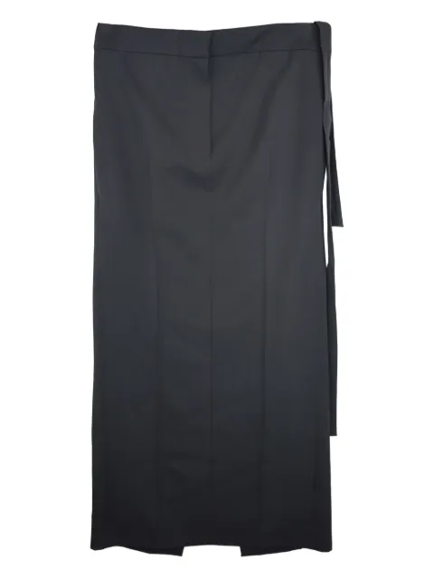 The Row tie-detail split skirt