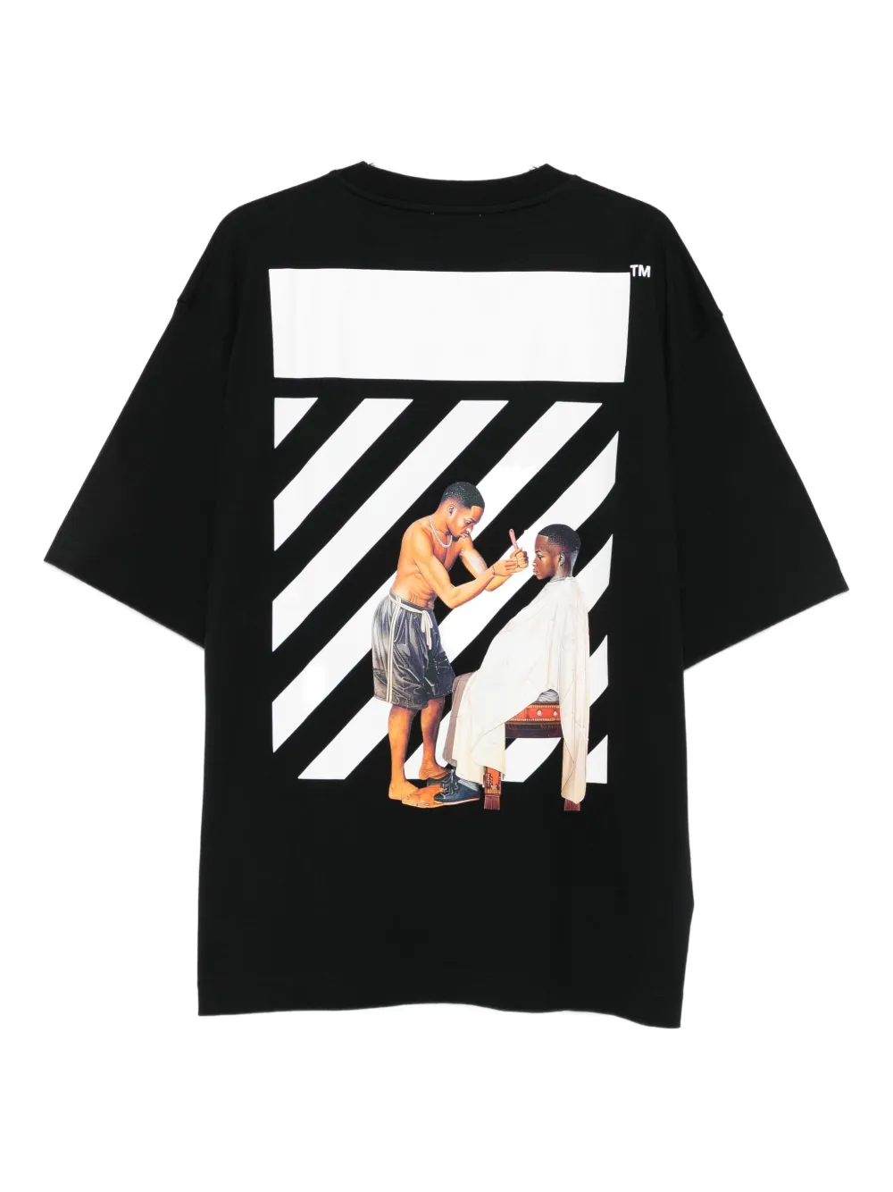 Off-White logo-print T-shirt - Zwart