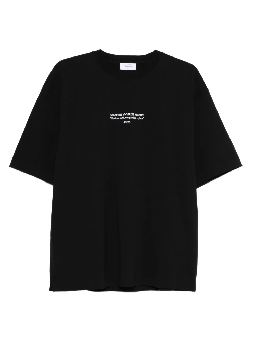 Off-White Made On Earth Designed On A Plane Tシャツ - ブラック Off-White Made On Earth Designed On A Plane Tシャツ - ブラック