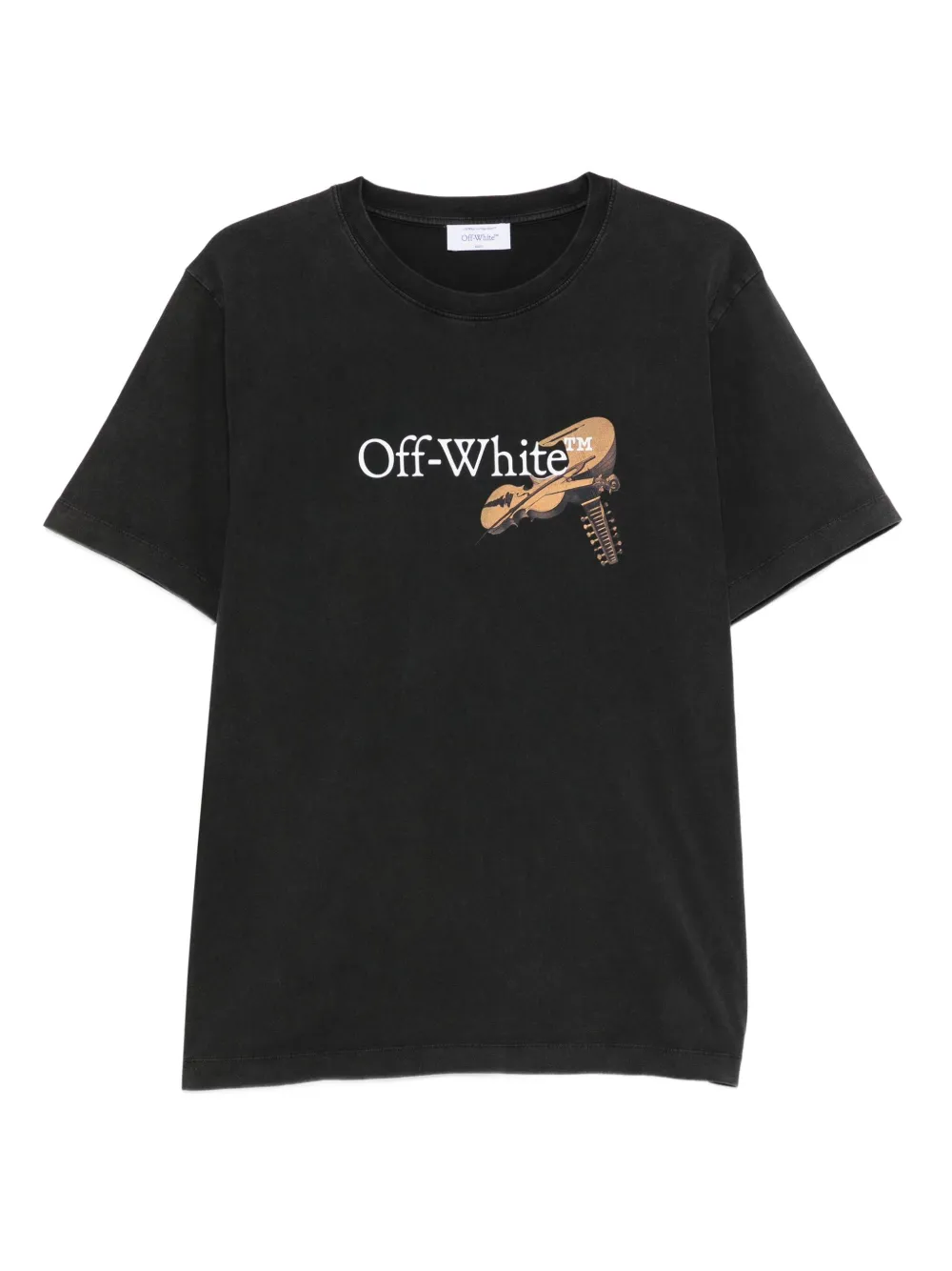 Off-White logo-print graphic T-shirt | Black | Image 1